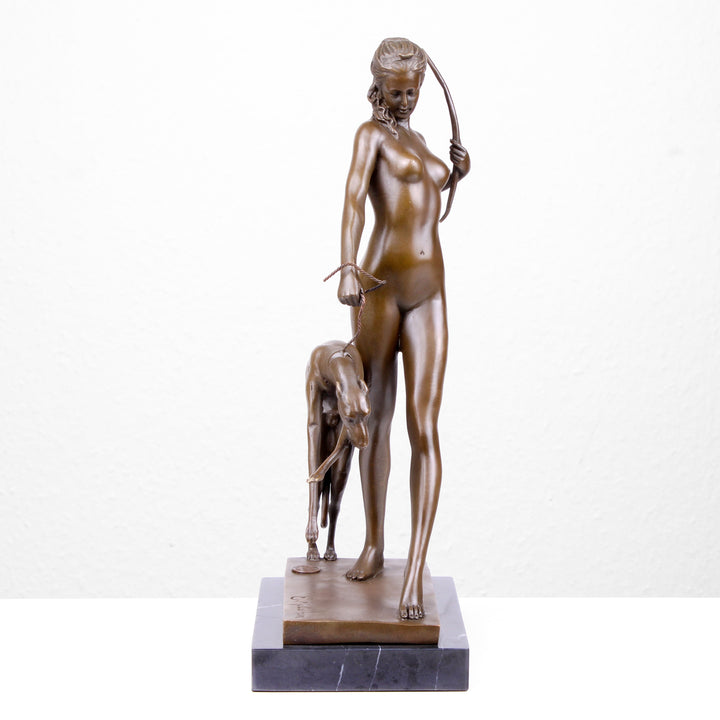 Diana Statue (Bronze, Wachsguss)