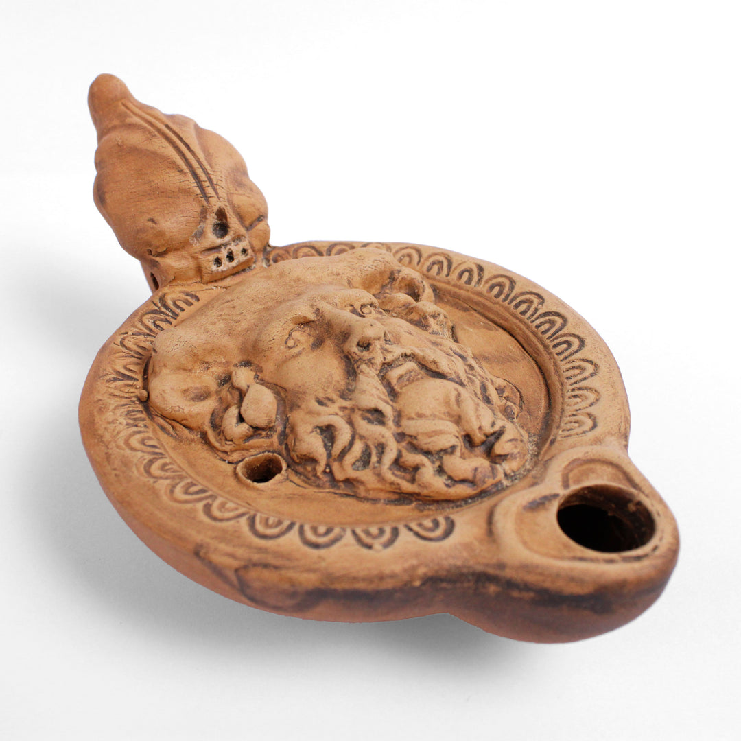 Öllampe mit Faun-Darstellung