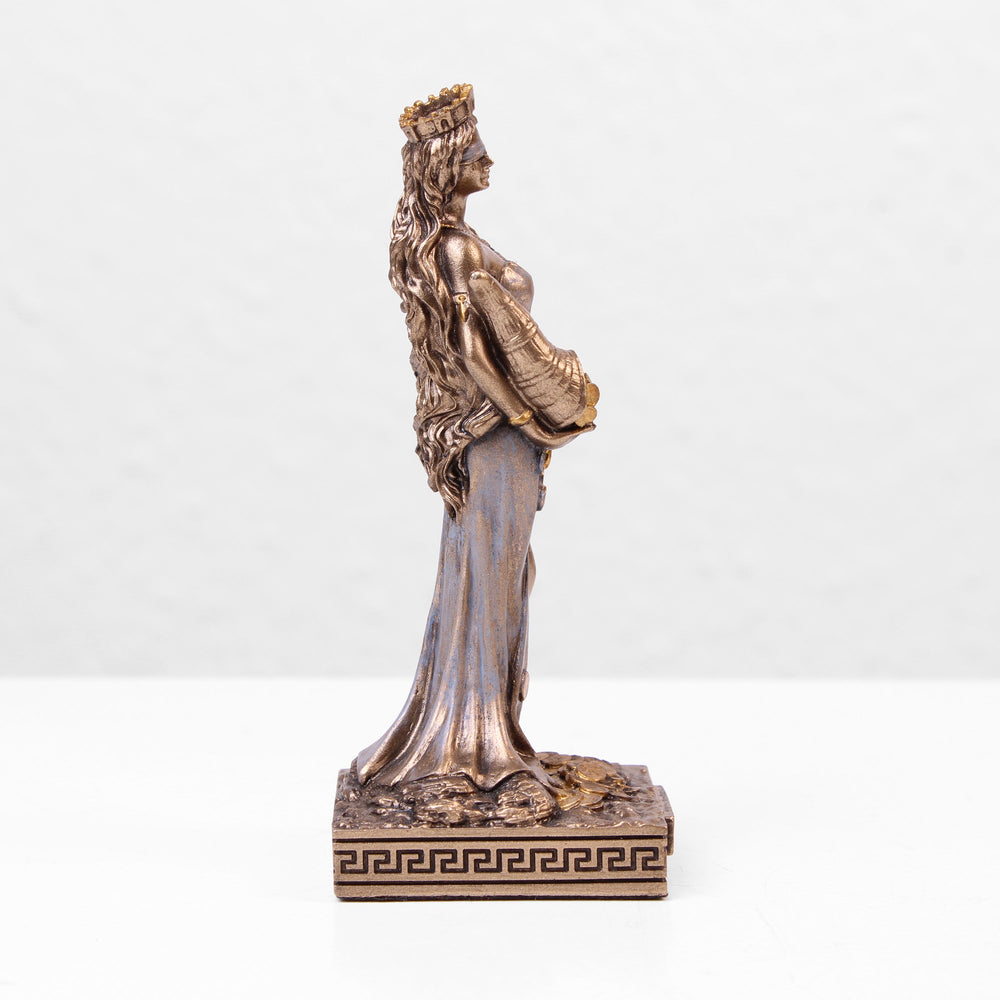 Fortuna Griechische Goettin Statue (Kaltguss-Bronze Skulptur)