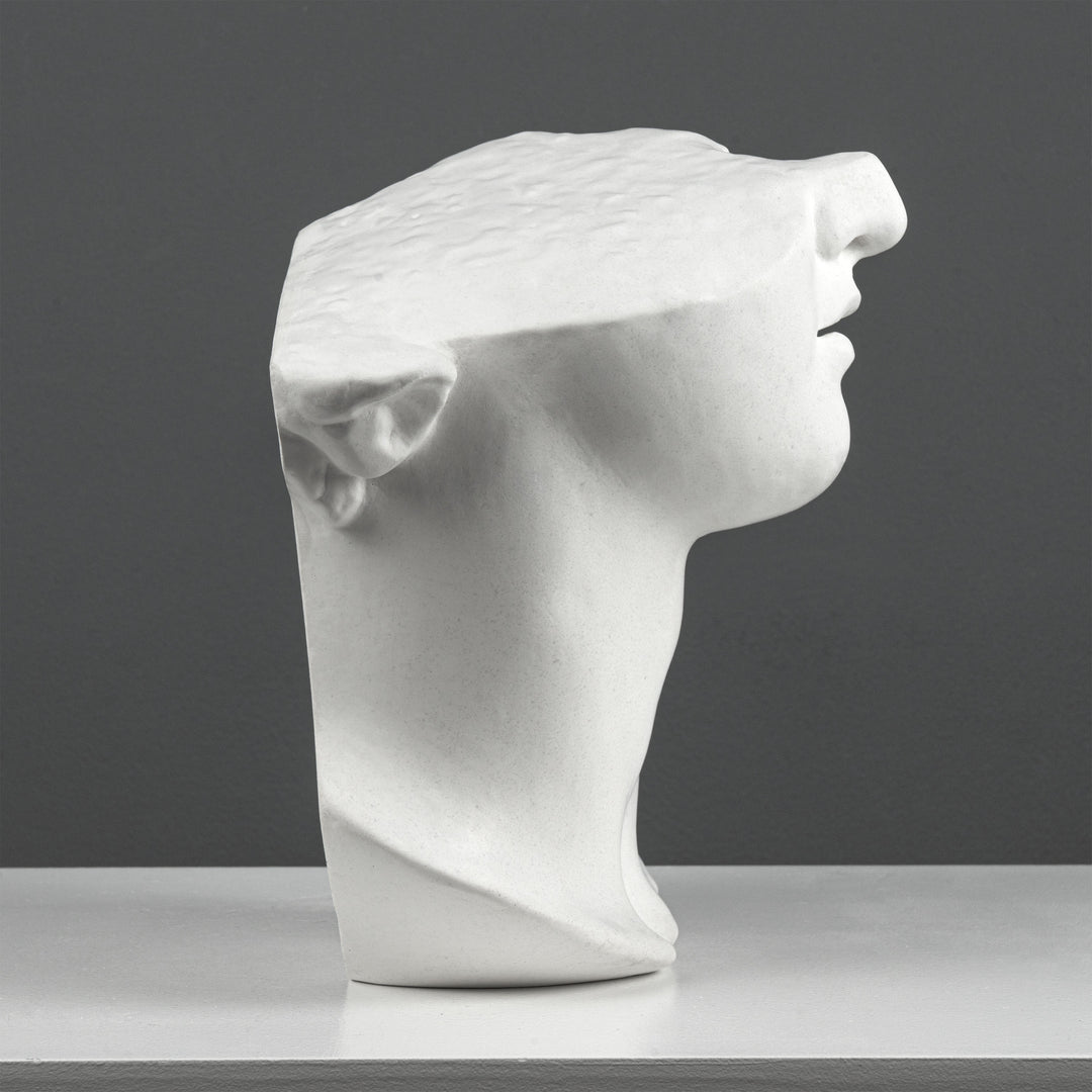 Apollo Bustenfragment Skulptur – Inspiriert vom Kolossalen Kopf eines Jünglings