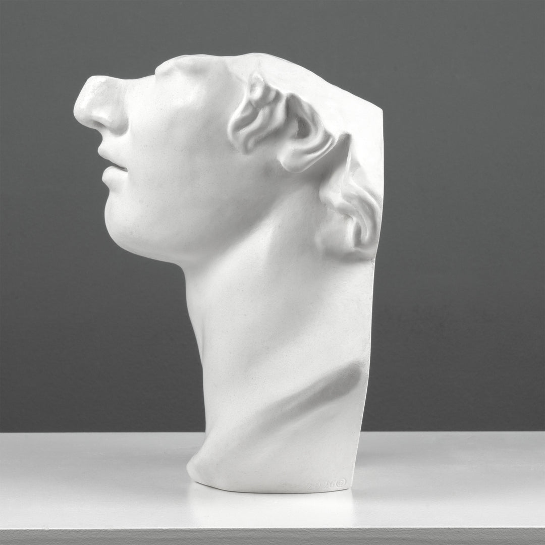 Apollo Bustenfragment Skulptur – Inspiriert vom Kolossalen Kopf eines Jünglings