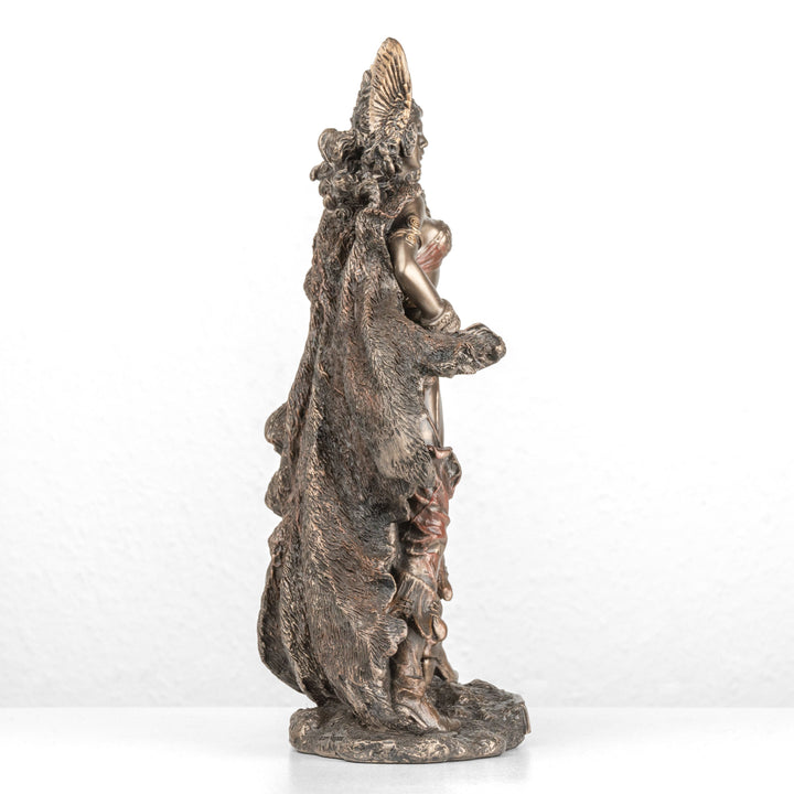 Frigg Statue — Nordische Göttin der Ehe (Kaltgussbronze)