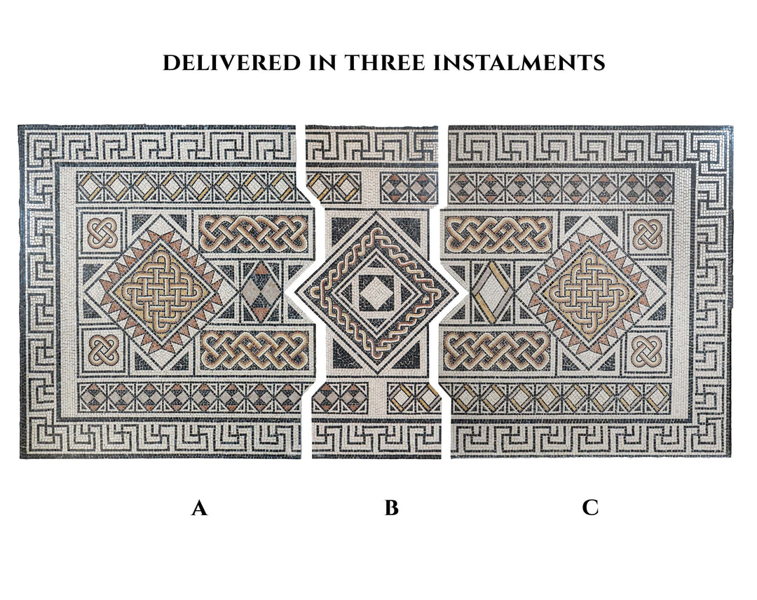 Geometrischer Teppich Marmor-Mosaik