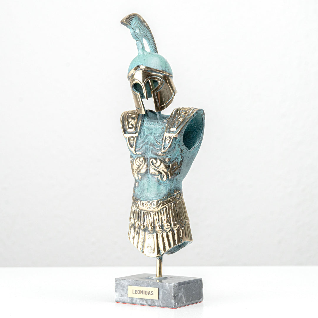 Griechische Ruestung – Spartanischer Hoplit Leonidas (Messing Skulptur)