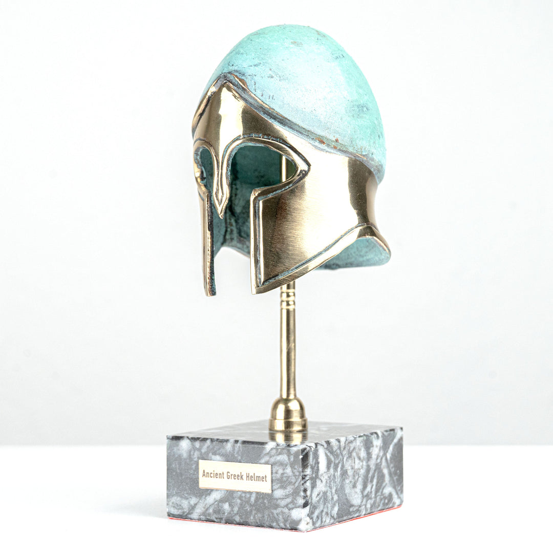 Griechischer Helm – Klassischer korinthischer Typ (Messing Skulptur)
