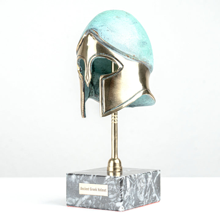 Griechischer Helm – Klassischer korinthischer Typ (Messing Skulptur)