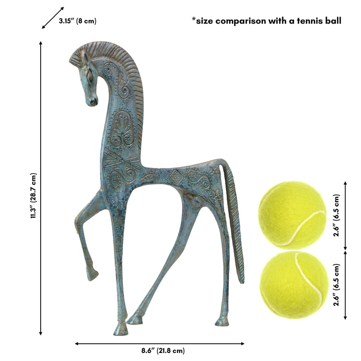 Griechisches Pferd Statue (Bronze, Groß)