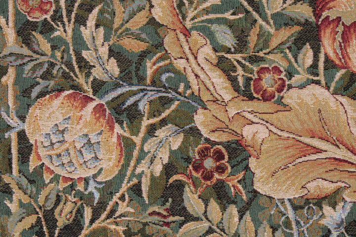 Grüner Akanthus – Gobelin Wandteppich (Jacquard gewebt)