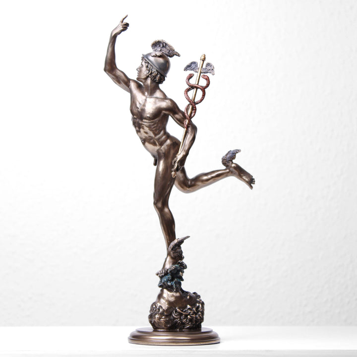 Hermes von Giambologna (Bronzierte Skulptur aus Kunstharz)
