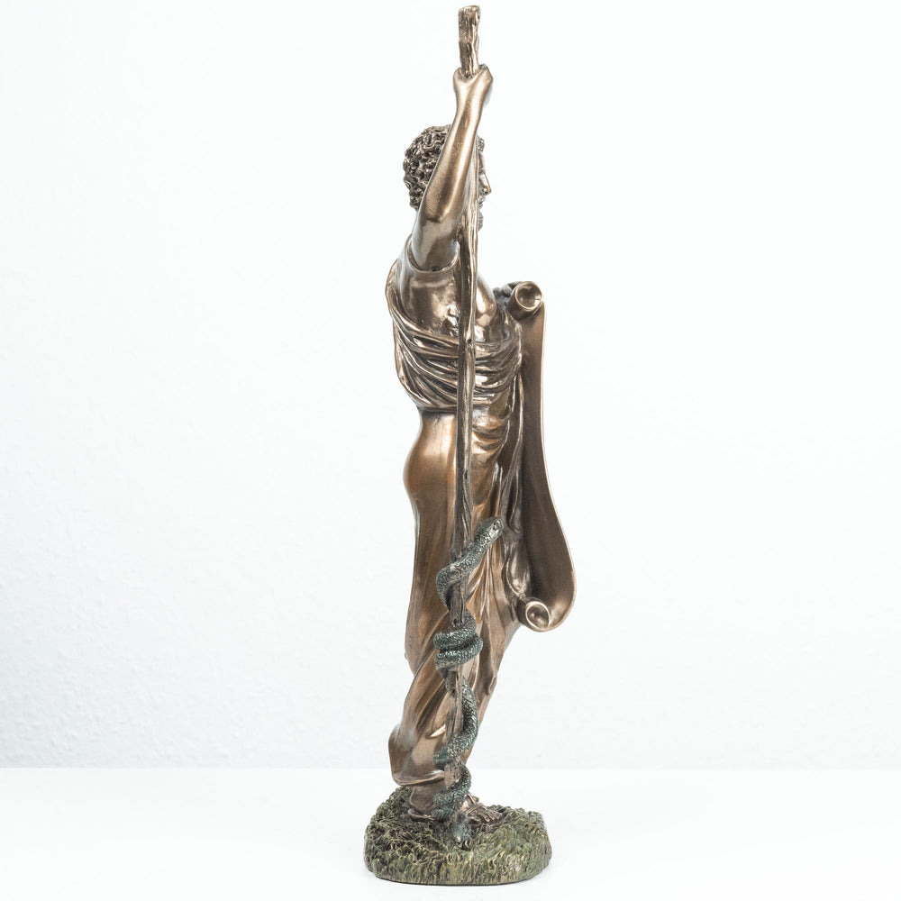 Hippokrates Vater der Medizin (Bronzierte Skulptur aus Kunstharz)