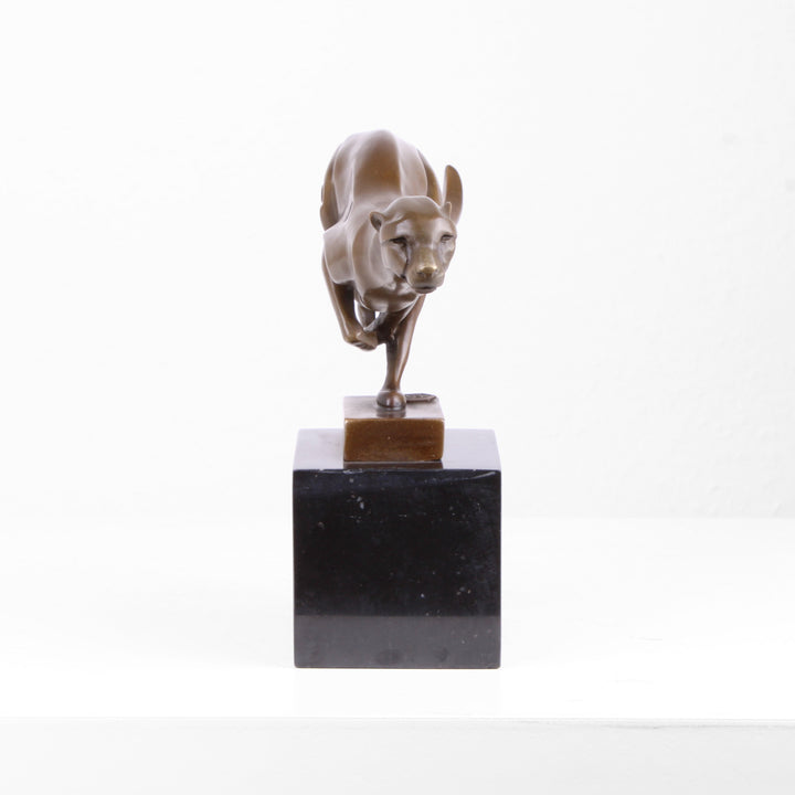 Jaguar Statue (Bronze, Wachsguss)