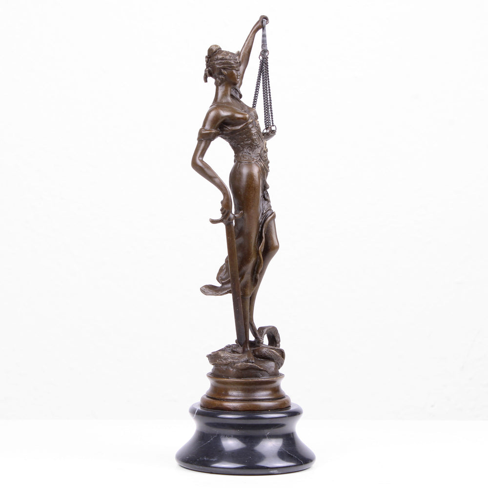 Justitia Statue (Bronze, Wachsguss)