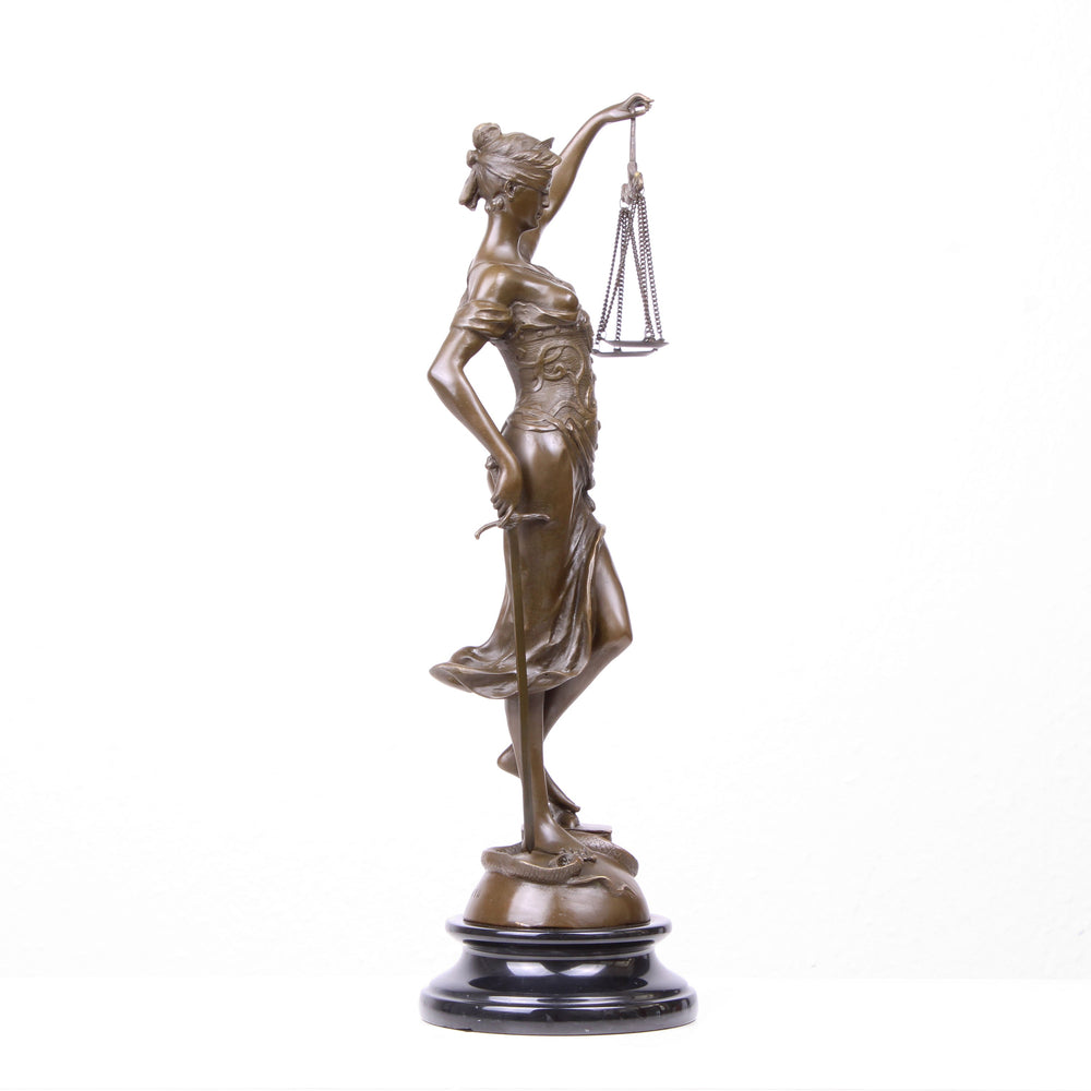 Göttin der Gerechtigkeit Statue (Bronze, Wachsguss)