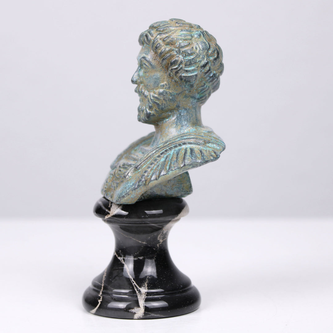 Marcus Aurelius Büste (Grüne Bronze)
