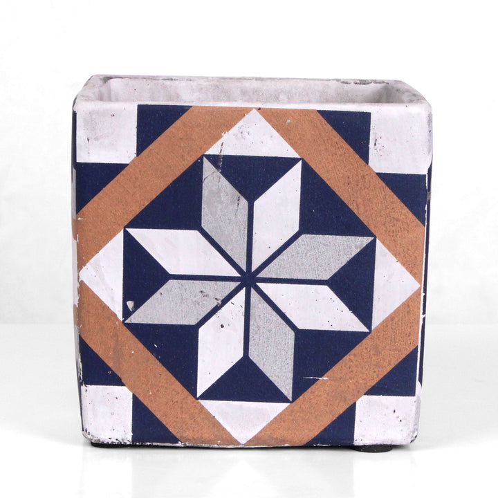 Mediterraner Blauer Pflanztopf