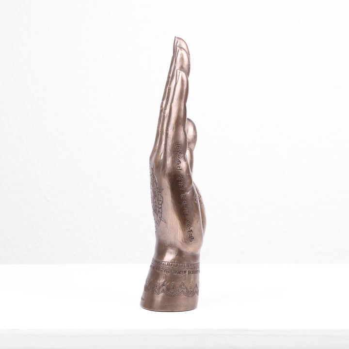 Mystische Fatima Hand Statue (Kaltguss-Bronze Skulptur)