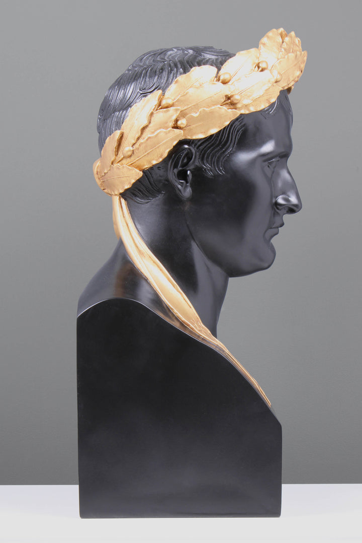 Napoleon als Caesar Büste (Schwarz und Vergoldet)
