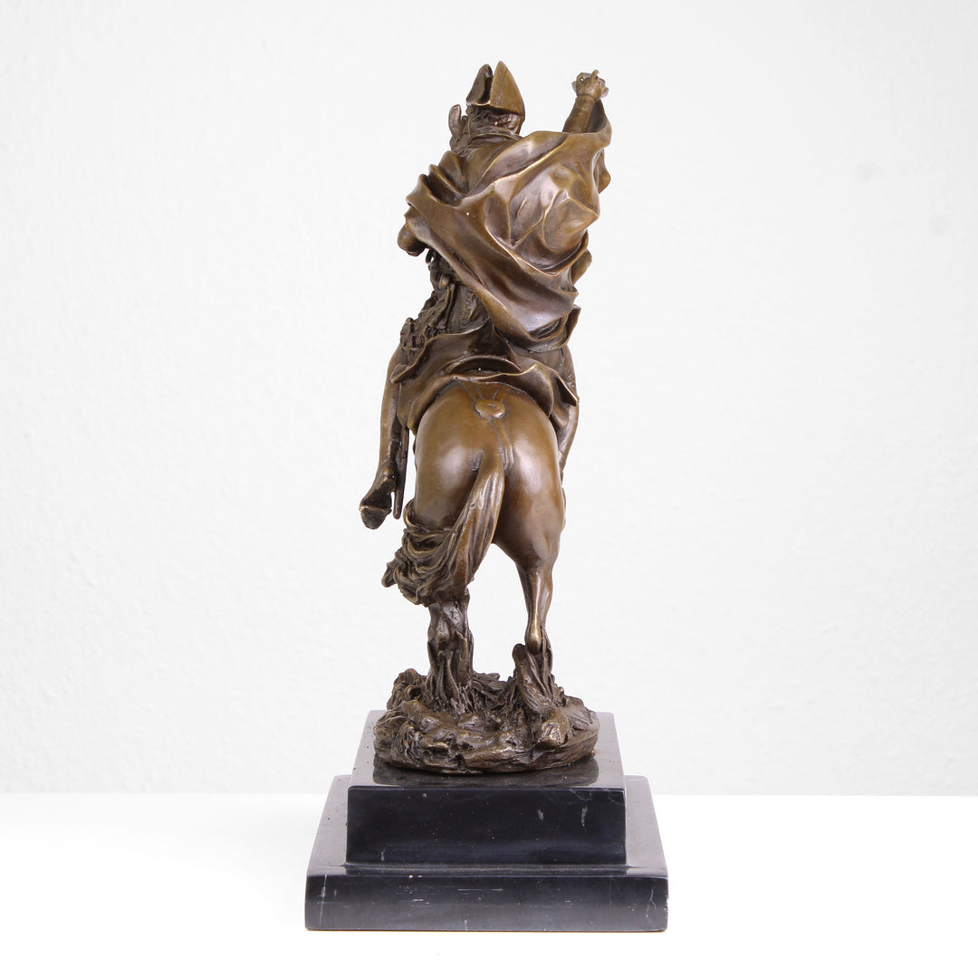 Napoleon überquert die Alpen Statue (Militärreiter, Bronze, Wachsguss)
