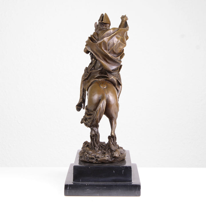 Napoleon überquert die Alpen Statue (Militärreiter, Bronze, Wachsguss)