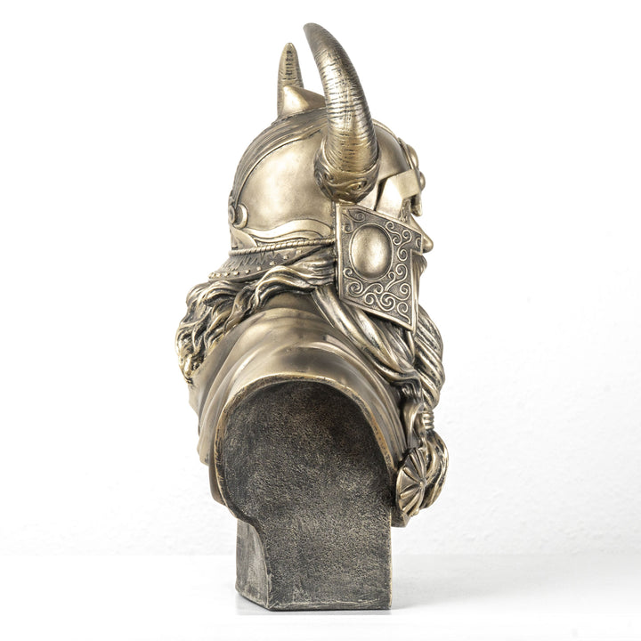 Odin Büste — Allvater der nordischen Götter (Statue mit Bronze-Finish)