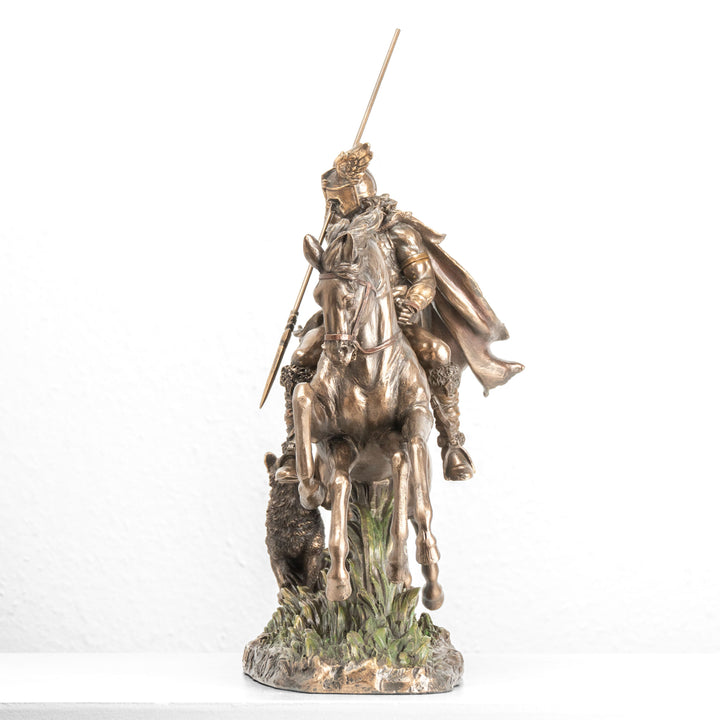 Odin auf Sleipnir Statue — Allvater der nordischen Götter (Kaltgussbronze-Skulptur)