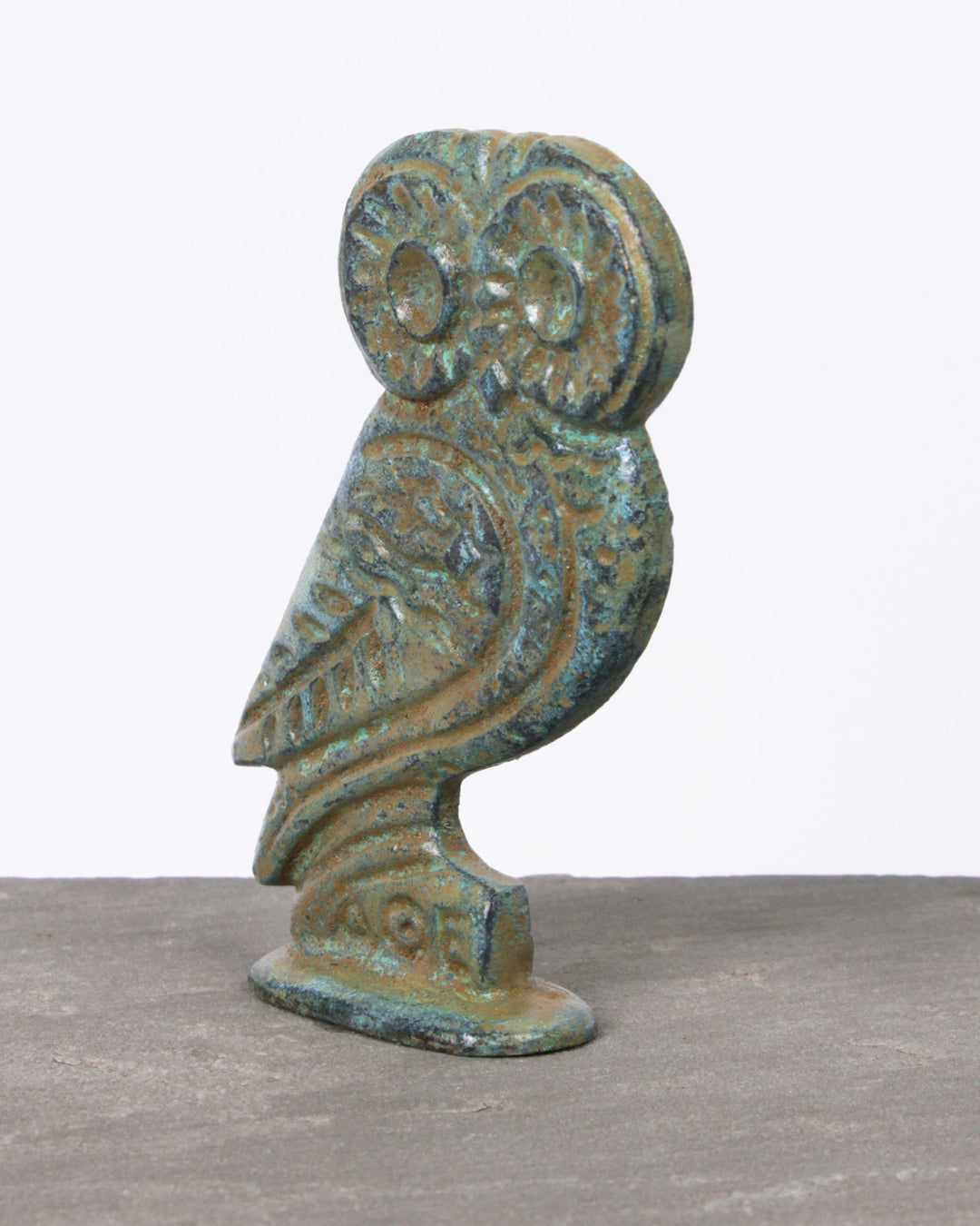 Athena-Eule Statue (Bronze, Klein)