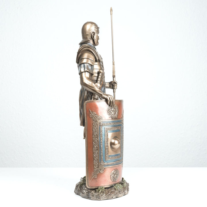 Römischer Soldat Legionär (Bronzierte Skulptur aus Kunstharz)