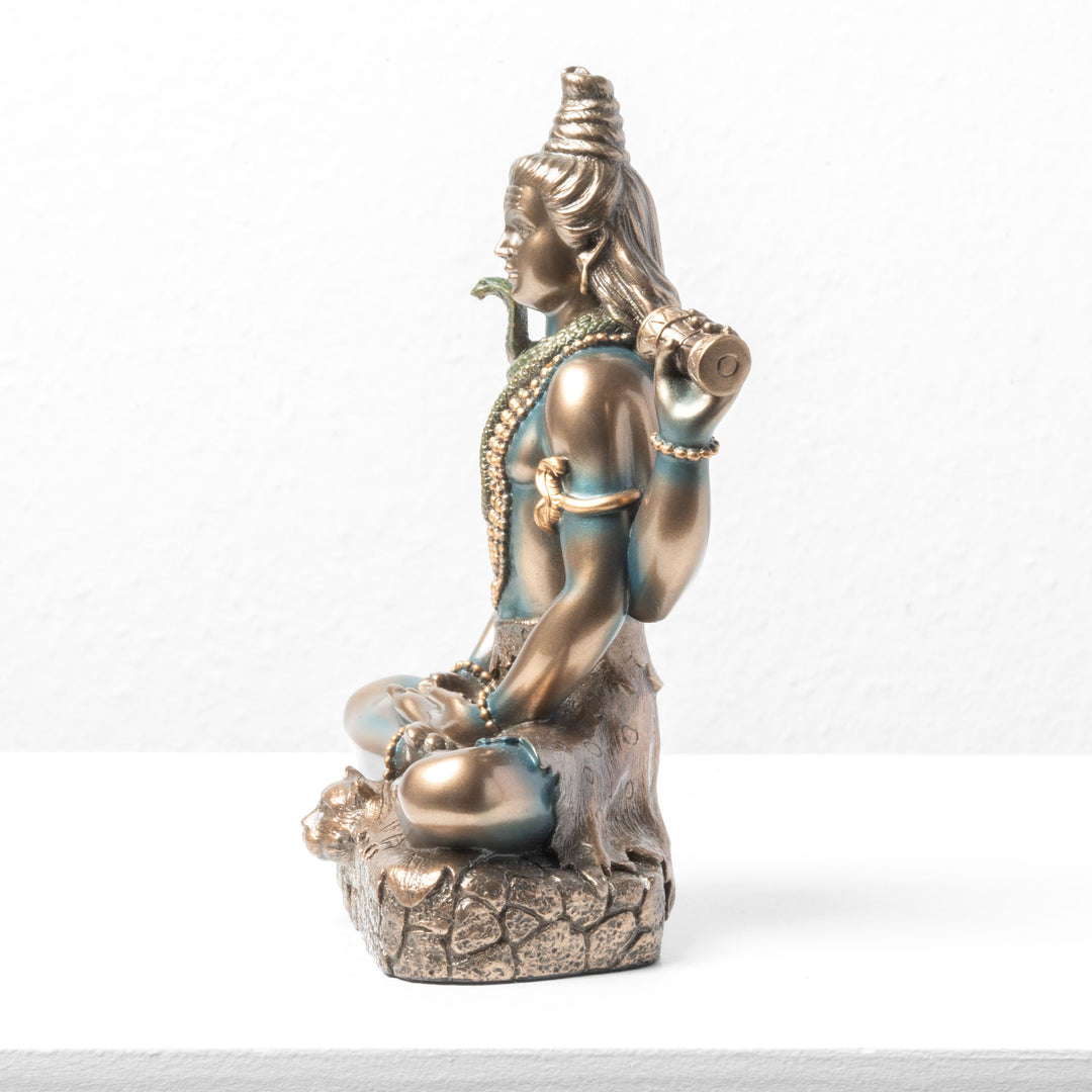 Shiva Indischer Gott Skulptur (Kaltguss-Bronze)