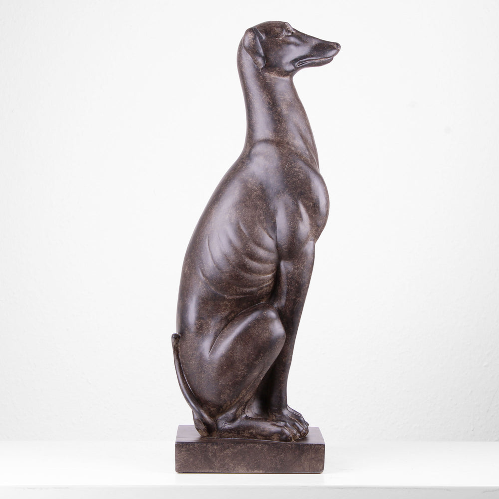 Sitzender Hund Statue (Kunstharz)