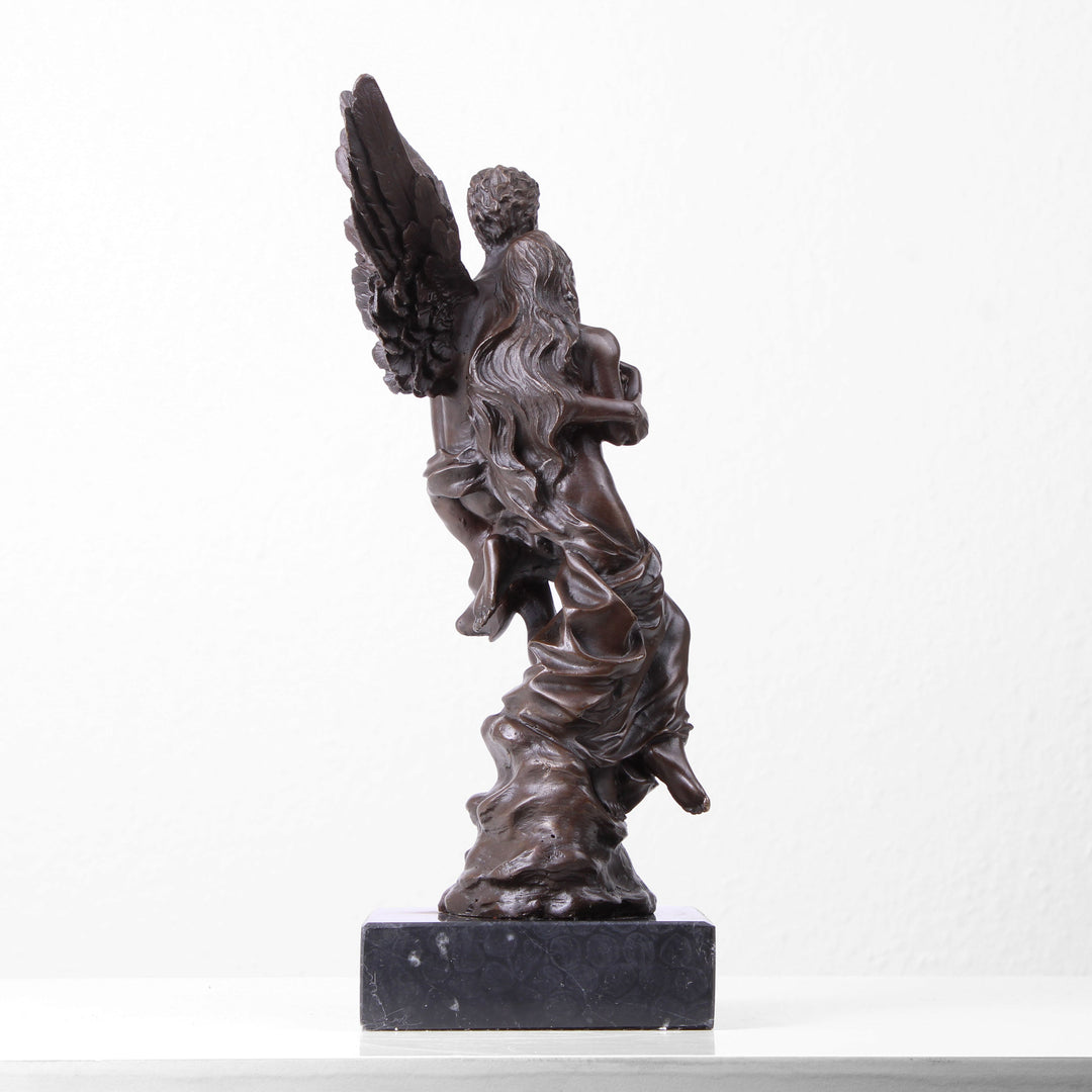Amor und Psyche Statue (Liebespaar, Bronze, Wachsguss)