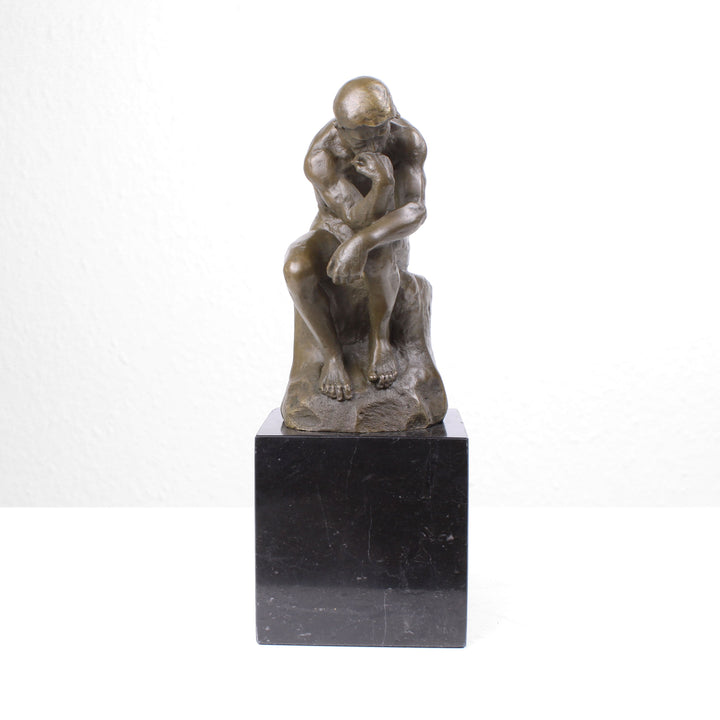 Der Denker – Skulptur nach Rodin (Bronze, Wachsguss)