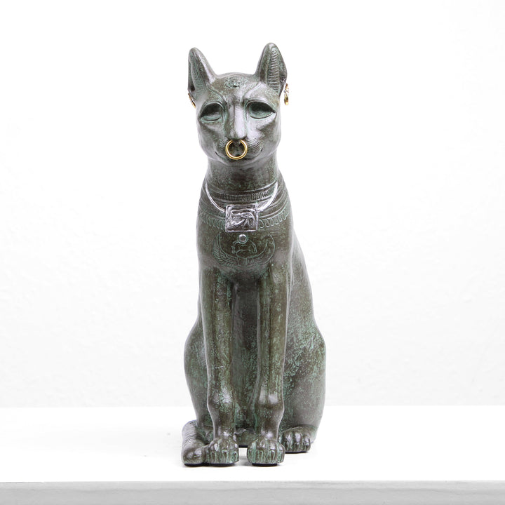Gayer-Anderson-Katze Statue (Bronzierte Skulptur aus Kunstharz)