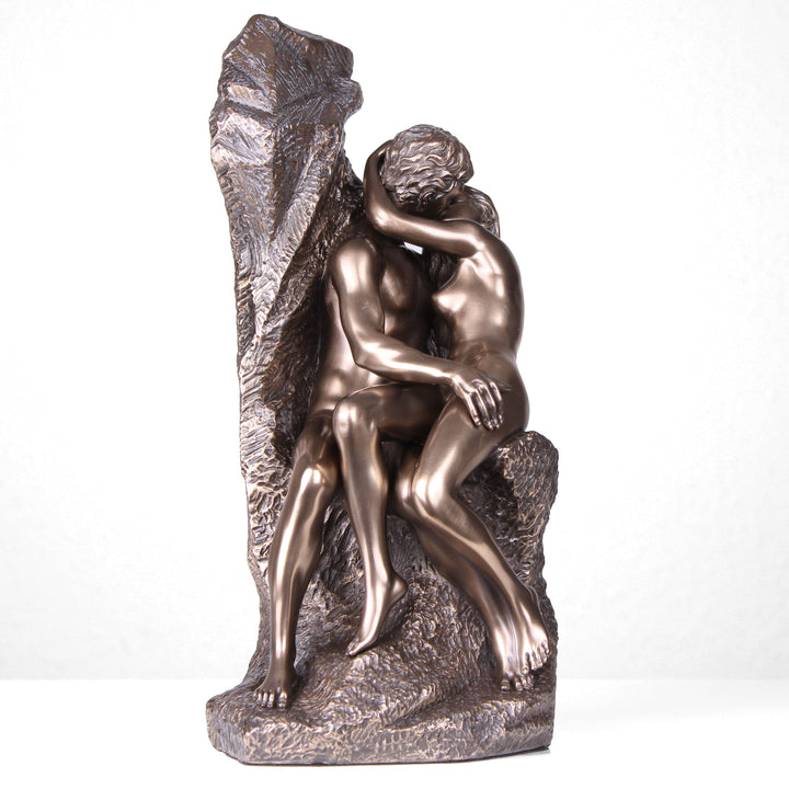 Der Kuss von Rodin (Bronzierte Skulptur aus Kunstharz)