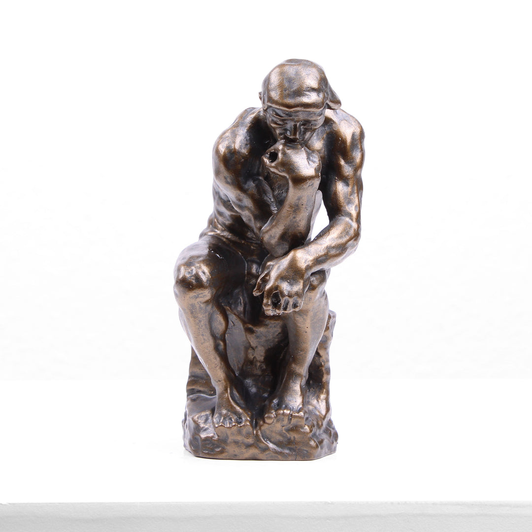 Der Denker Statue von Rodin (Bronzierte Skulptur aus Kunstharz)