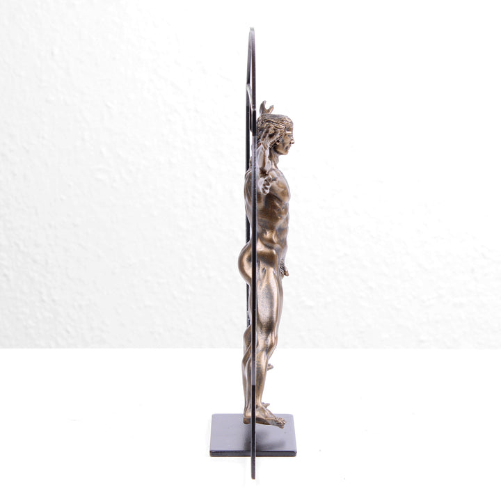Der vitruvianische Mensch Skulptur (Körper Statue von Da Vinci)