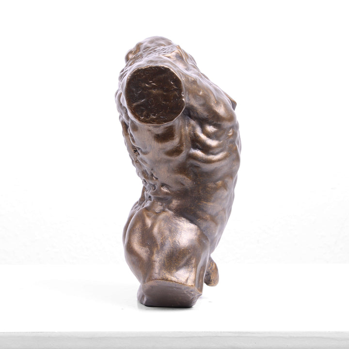 Torso Statue von Rodin (Bronzierter Torso aus Kunstharz)