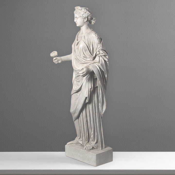 Venus mit Rose Lebensgrosse Statue (Gross)
