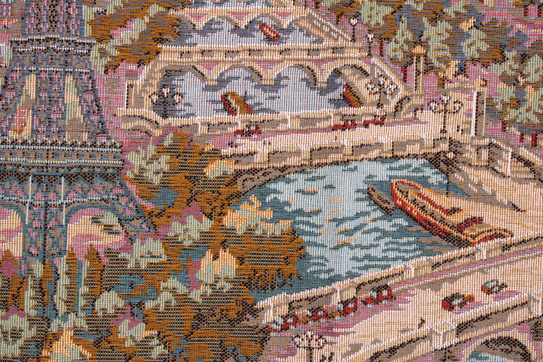 Blick auf Paris – Gobelin Wandteppich (Jacquard gewebt)
