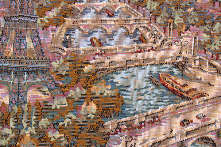 Blick auf Paris – Gobelin Wandteppich (Jacquard gewebt)