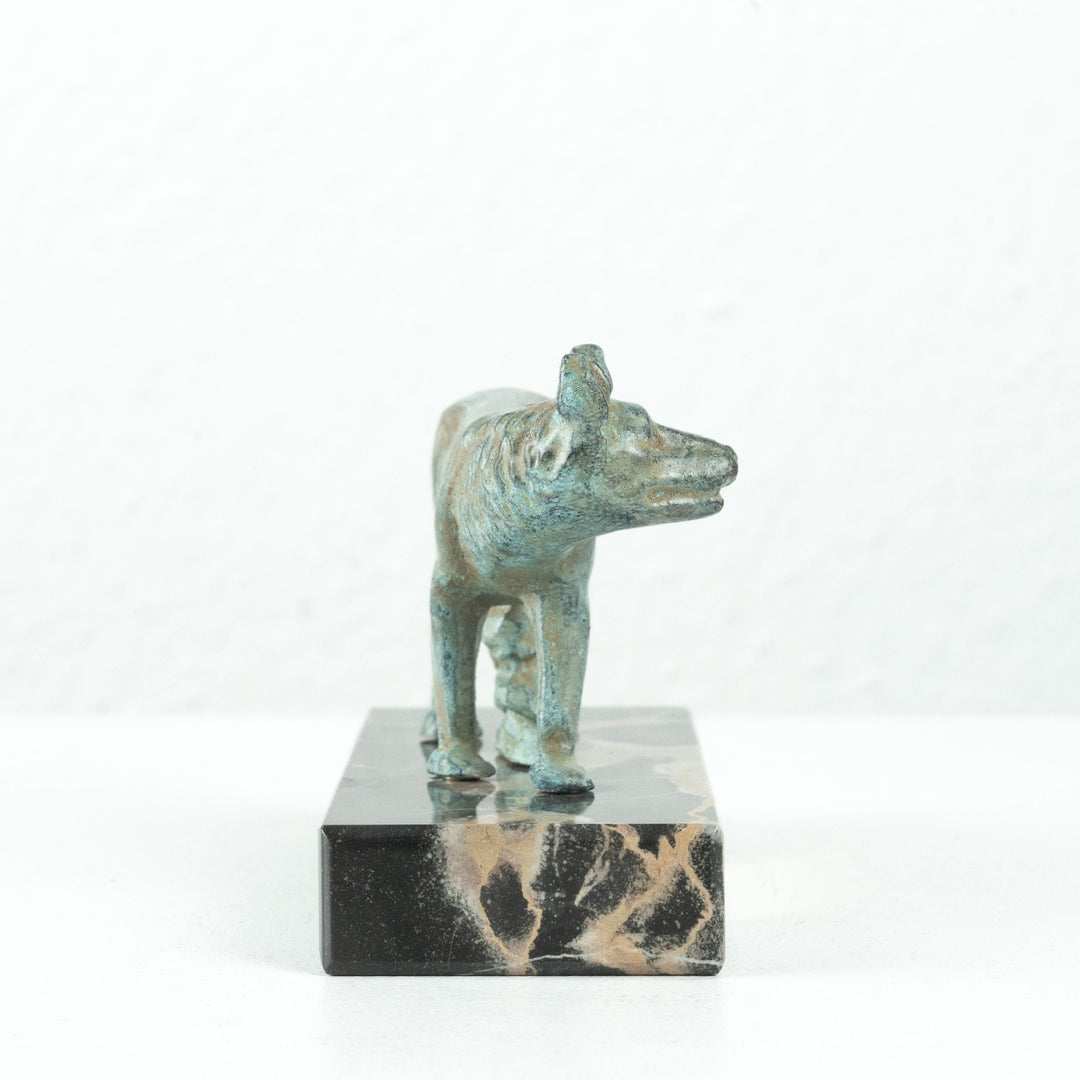 Römische Wölfin Statue (Bronze) mit Romulus und Remus