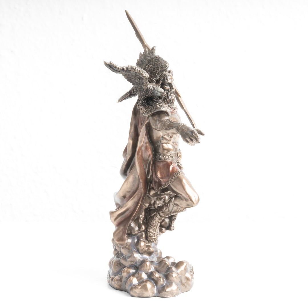 Zeus Griechischer Gott Statue – König des Olymps (Bronzierte Skulptur aus Kunstharz)