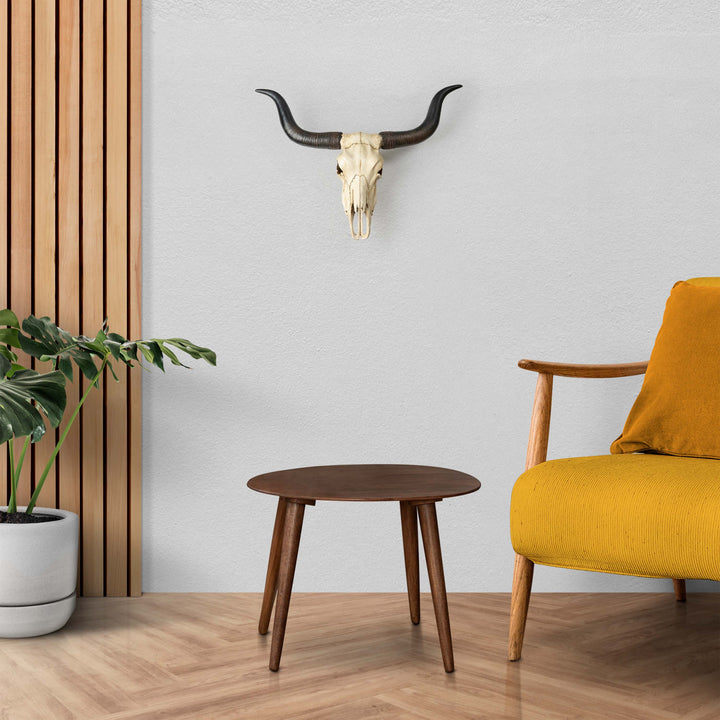 Longhorn Schädel Wandrelief (Harz Skulptur)
