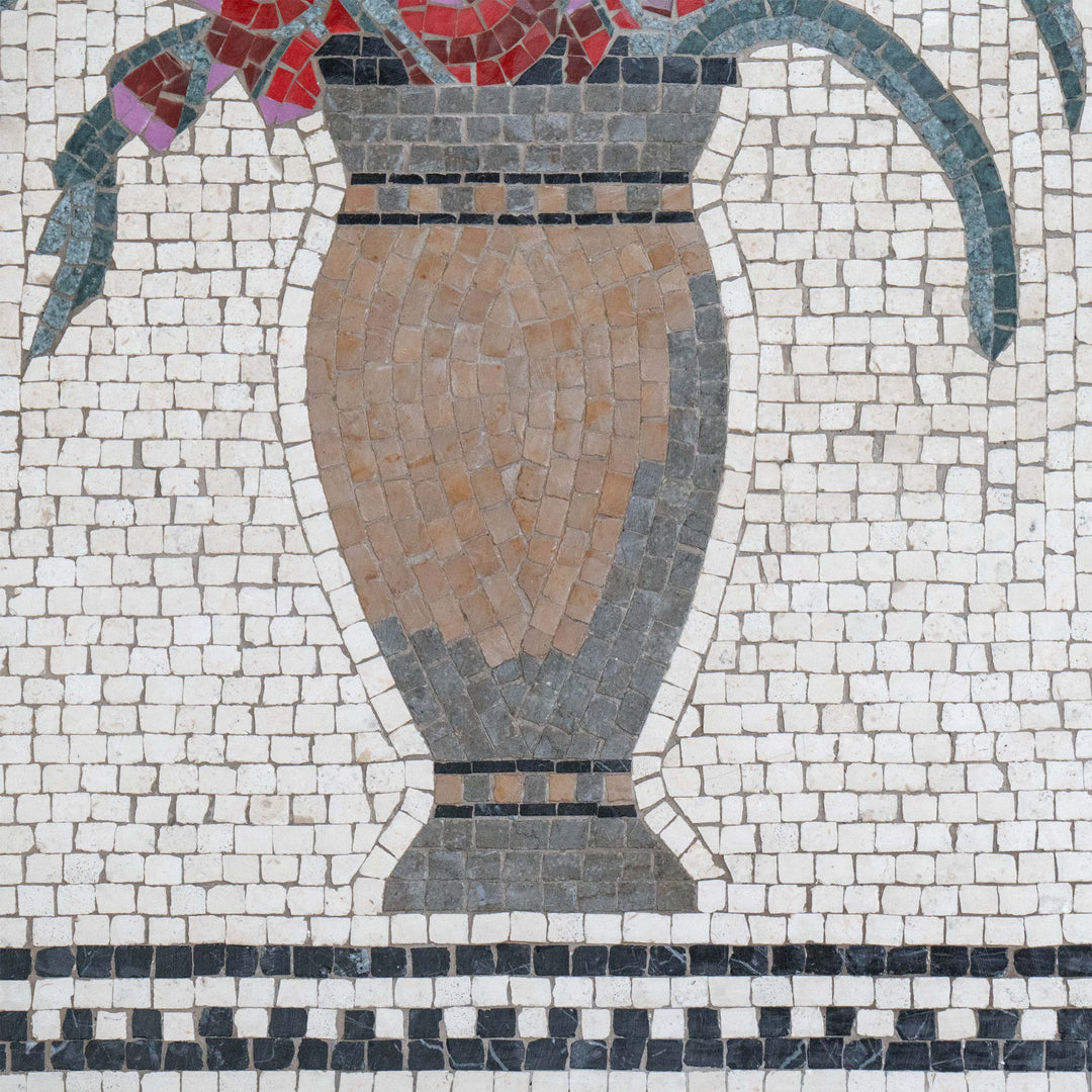 Blume Marmor-Mosaik