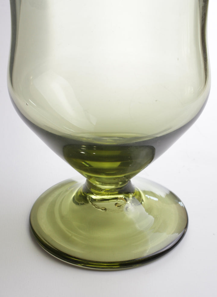 Römischer Glaspokal mit blauen Streifen im Set von 2