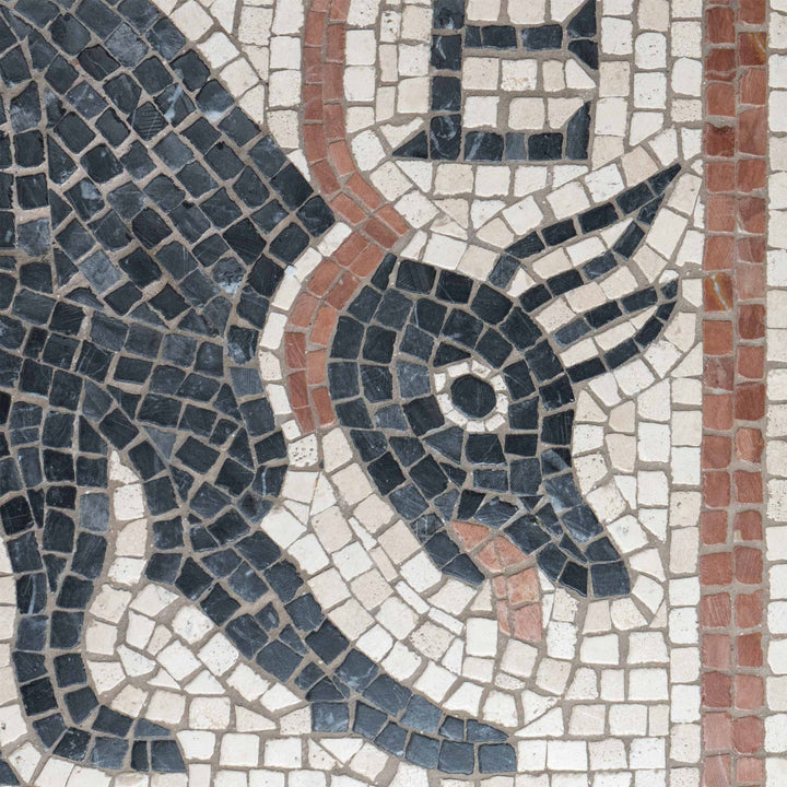 Cave Canem Marmor-Mosaik