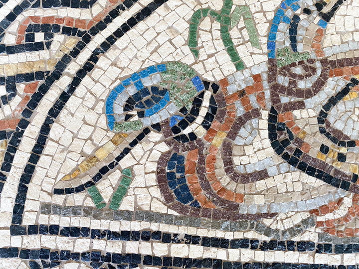 Enten aus den Jahreszeiten Marmor-Mosaik