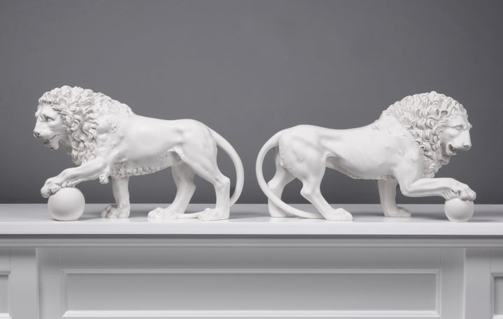 Medici Löwen Statuen im Paar