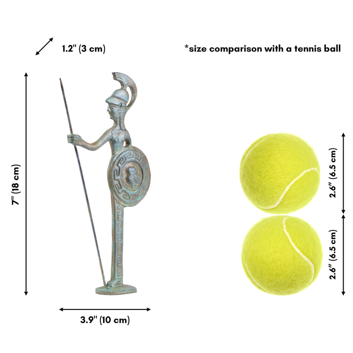 Athena Skulptur (Bronze, Klein)