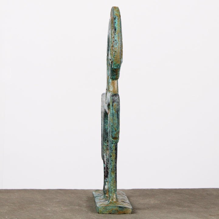 Griechisches Pferd Statue (Grün-Bronze, Klein)