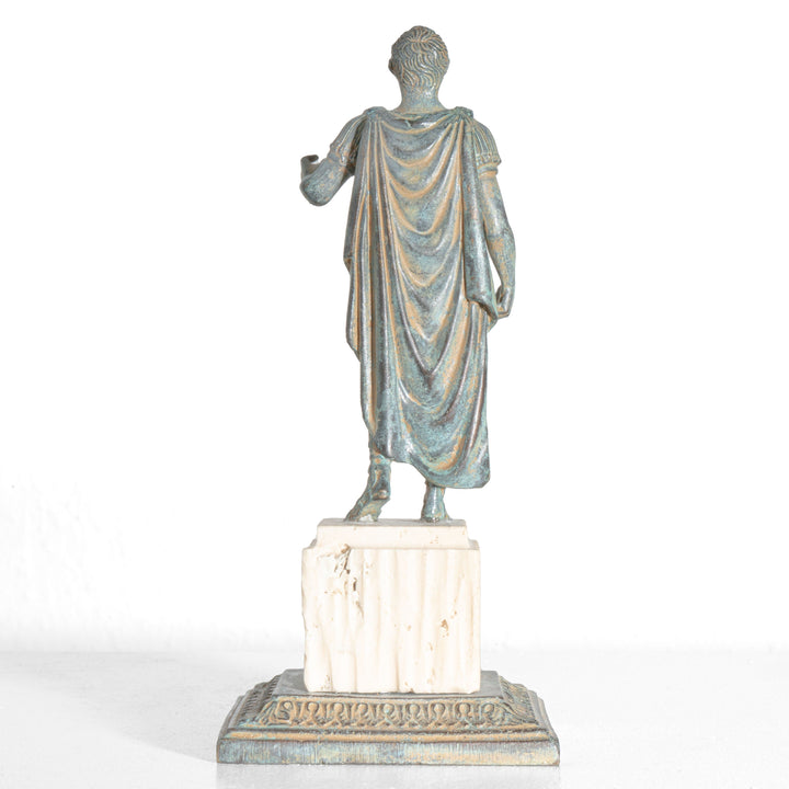 Julius Caesar Statue mit Sockel (Bronzeskulptur)